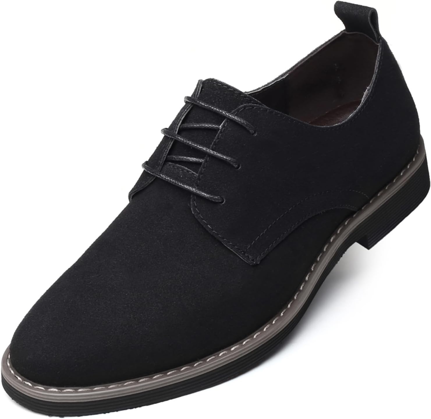 Mens Suede Leather Dress Shoes Casual Lace Up Oxfords Review