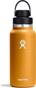 32 Oz Fossil Brown Hydro Flask Water Bottle - Wide Mouth Chug Cap