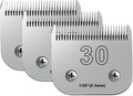 30 Blades for Dog Grooming Blades Compatible with Andis Oster Wahl
