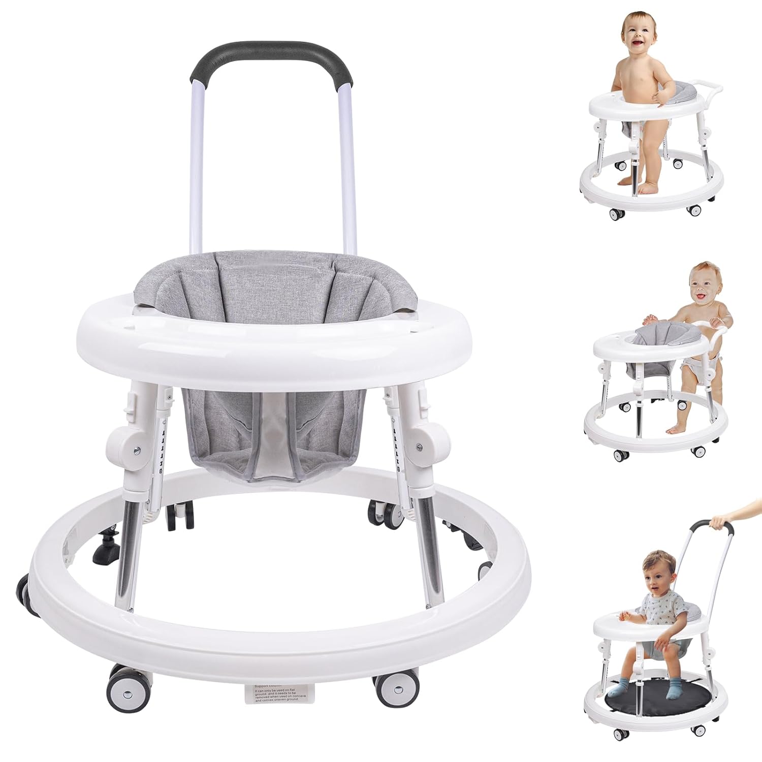 Qizhi-Bear 3-in-1 Height Adjustable Baby Walker