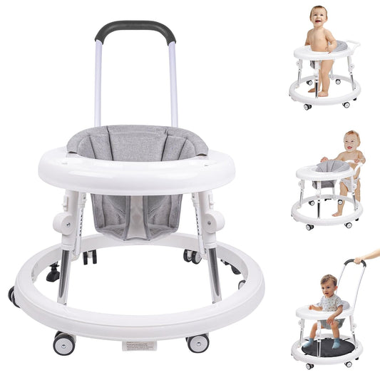 Qizhi-Bear 3-in-1 Height Adjustable Baby Walker