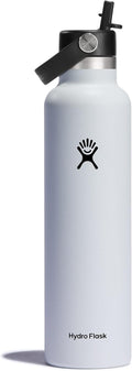 Hydro Flask 24 oz White Straw Bottle - Insulated, Leakproof