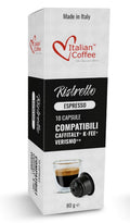 Italian Coffee for Espresso Lovers Ristretto Capsules - 80 Pods