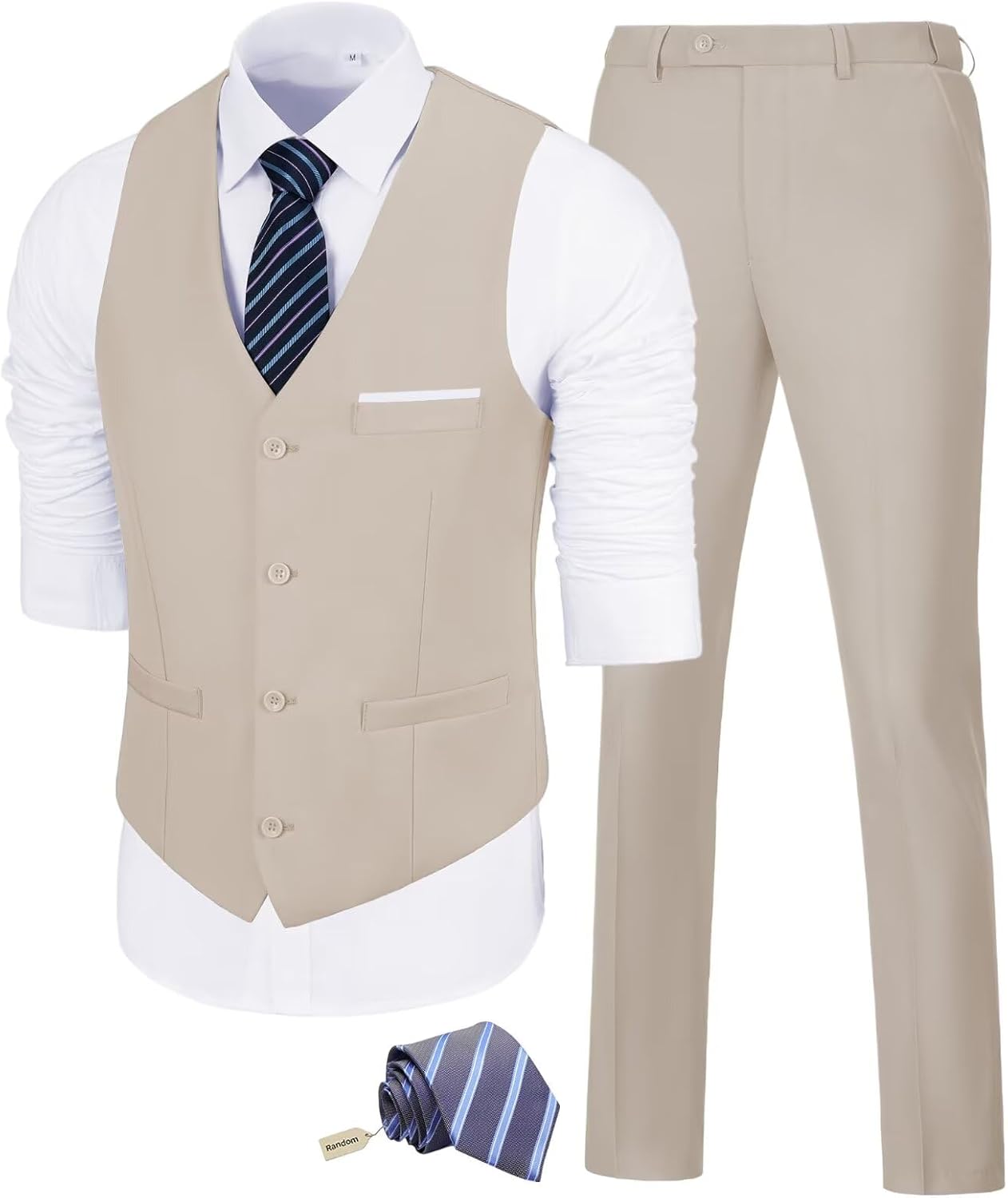 Men's Slim Fit 2 Pieces Suit Set for Weddings and Parties