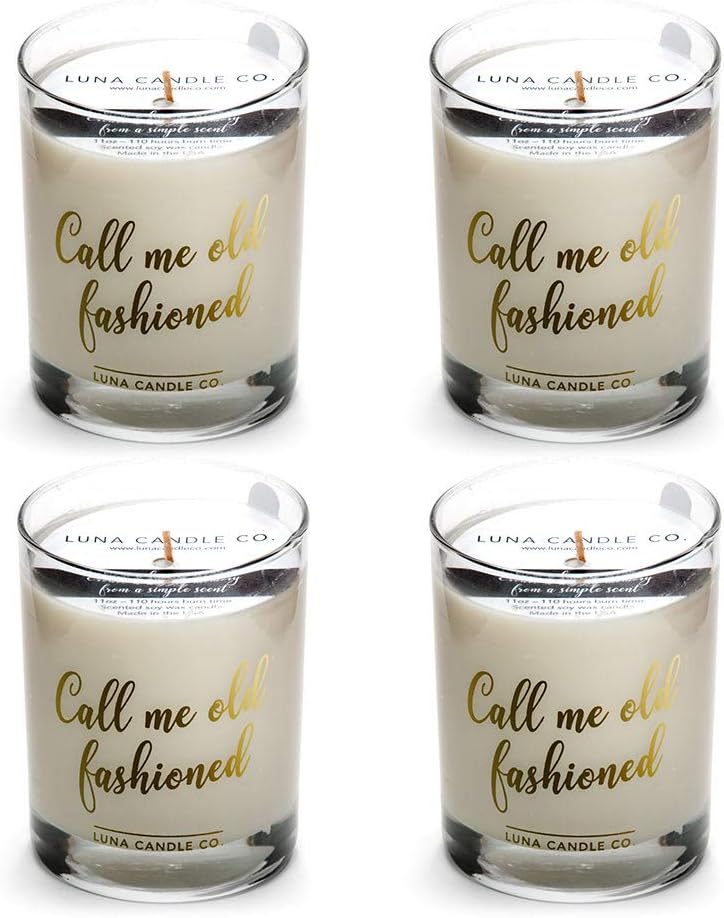 Spicy Bourbon Jar Candle - Strong Scented Soy Wax for Any Occasion