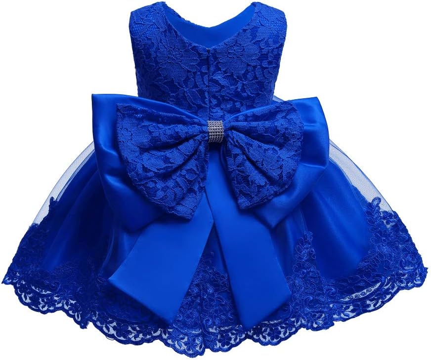 0-6T Toddler Baby Girl Embroidered Tutu Ball Gown Lace Dress