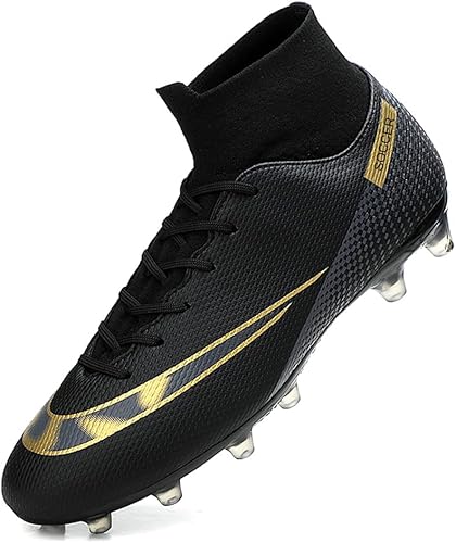 MFSH Unisex Soccer Shoes for Big Boys - High-Top Athletic Spikes