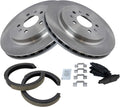 TRQ Rear Brake Pad & Rotor Kit for 2005-2010 Cadillac STS - Reliable
