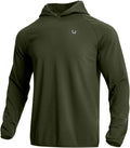 Men's Running Hoodie Shirt Lightweight Fleece Pullover - Breathable