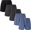 Mens Boxers Short Classic Fit - Soft Breathable Casual Underwear