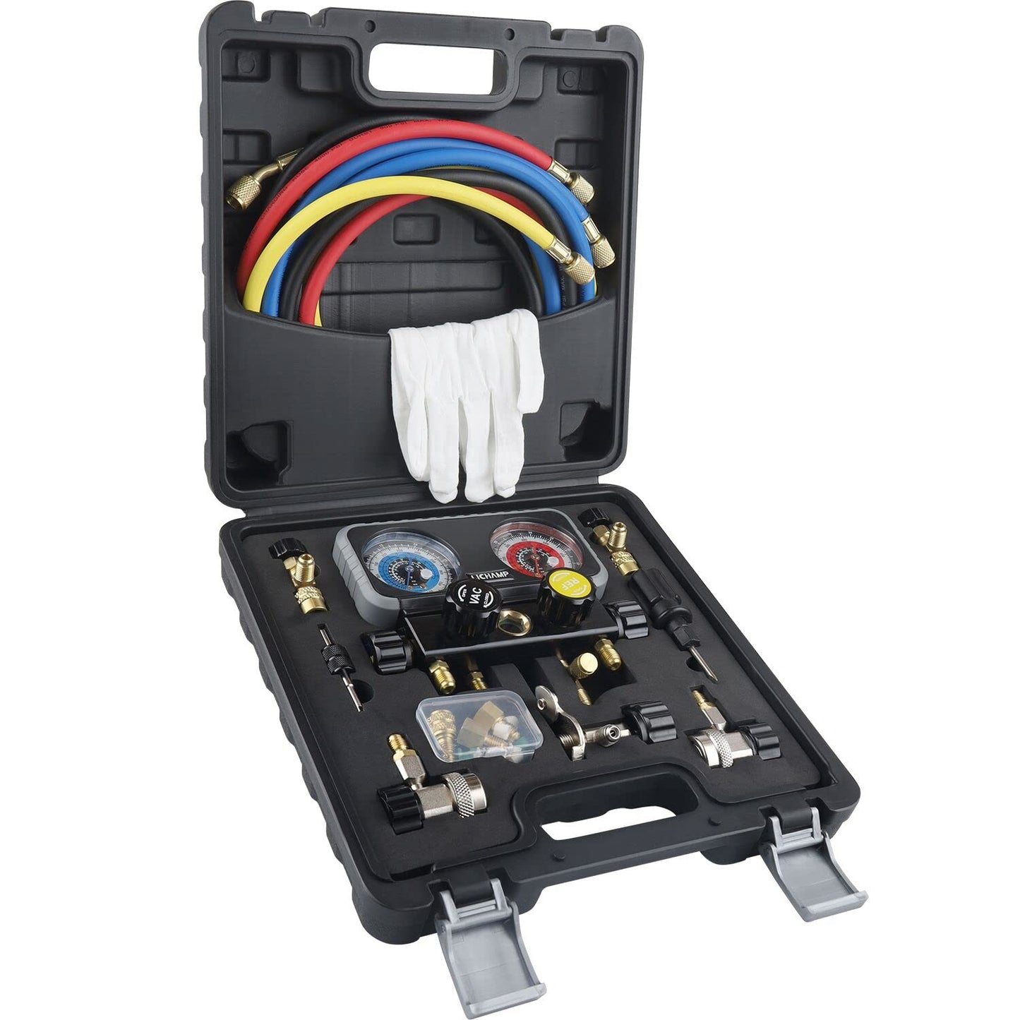 Lichamp HVAC R410A Manifold Gauge Set for AC Refrigerant Work