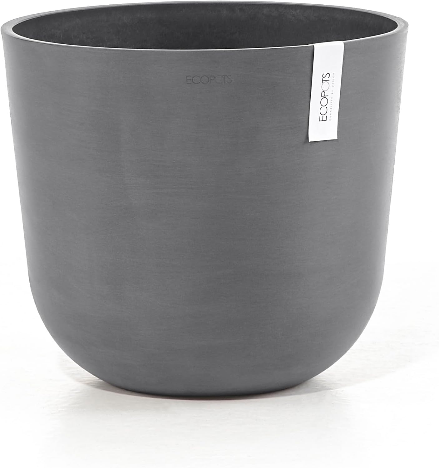 Ecopots Oslo Durable Modern Round Indoor/Outdoor Flower Pot