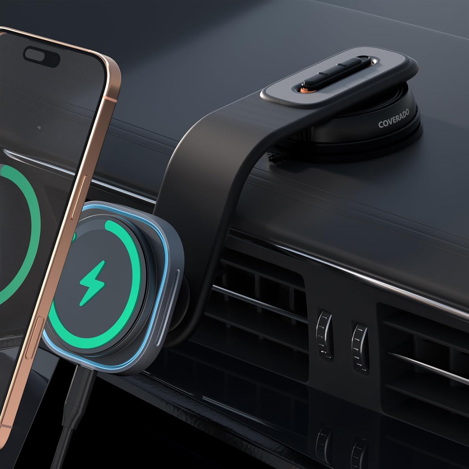 15W MagSafe Car Mount Charger by Coverado