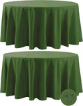 Fokitut Waterproof Round Tablecloth 132 in - Stain Resistant, Wrinkle