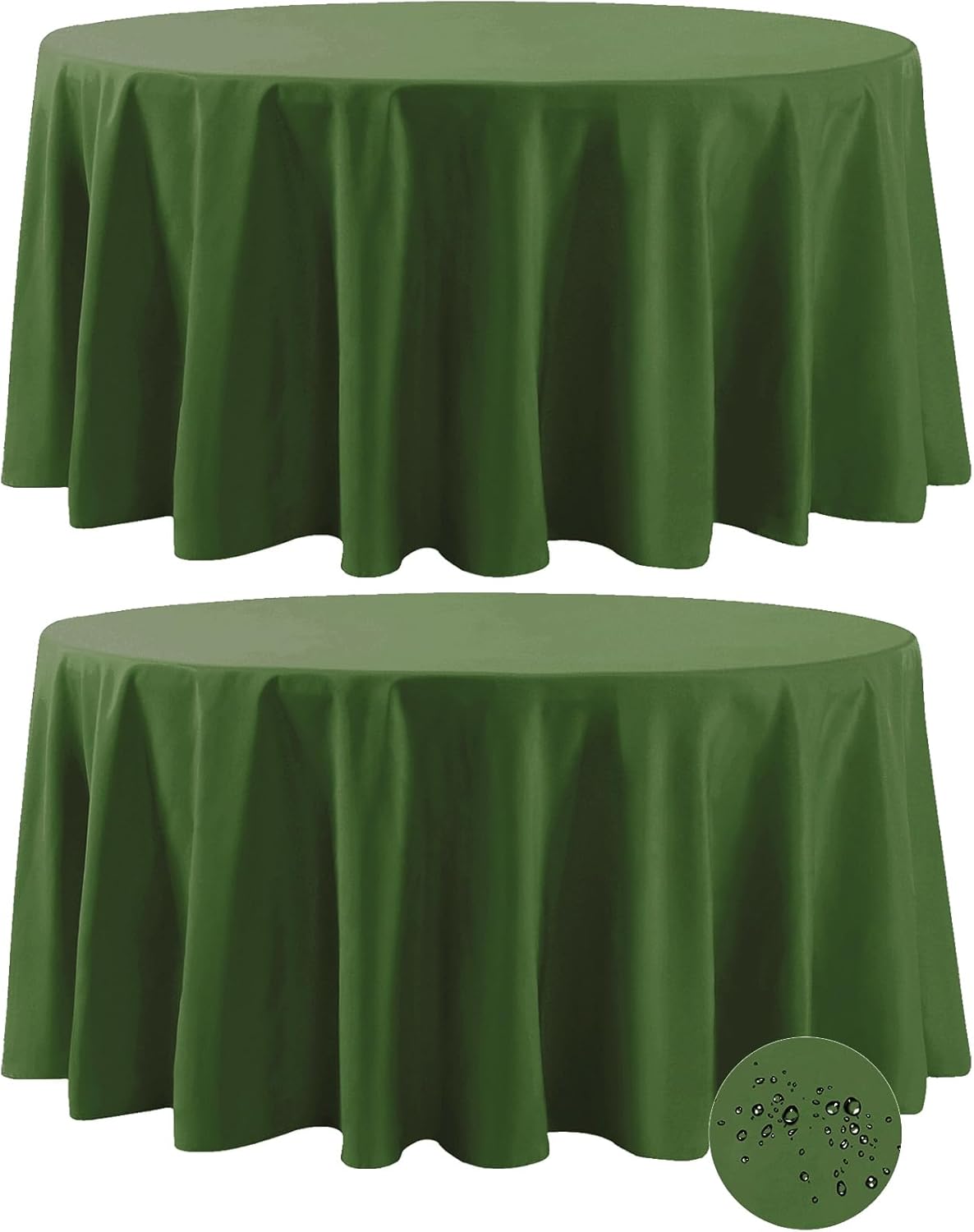 Fokitut Waterproof Round Tablecloth for Stylish Dining Events