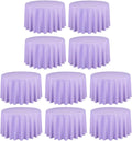 LTC LINENS 108 in Round Tablecloth Lavender - Floor Length