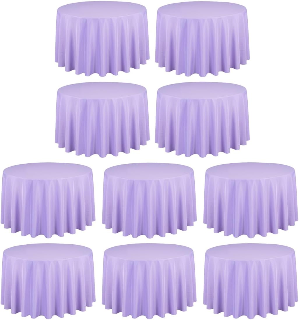 108 Inch Round Tablecloths Lavender for Elegant Events