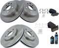 TRQ Front and Rear Brake Pad & Rotor Kit - Ceramic OE Replacement