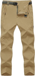 Men's Lightweight Hiking Pants with Belt - Quick-Dry (Style 5NR6)