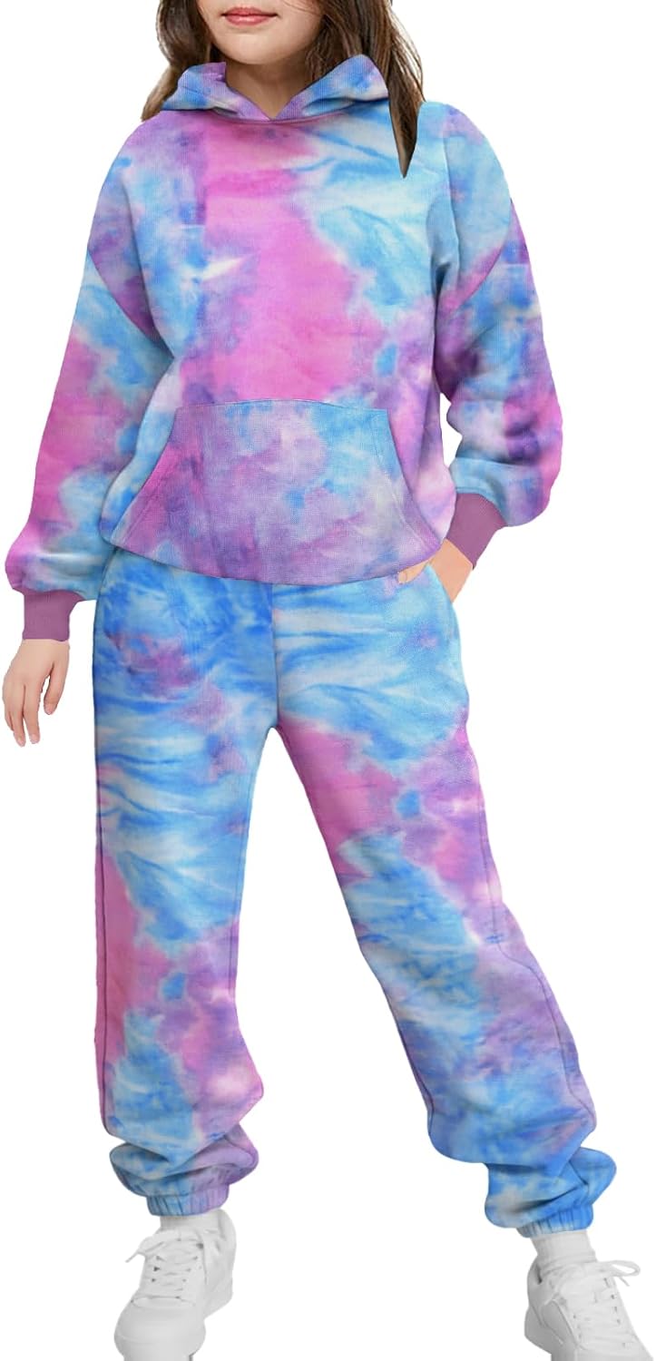 Arshinet Girls 2 Piece Outfits Hoodie Sweatsuit Sets for Fall