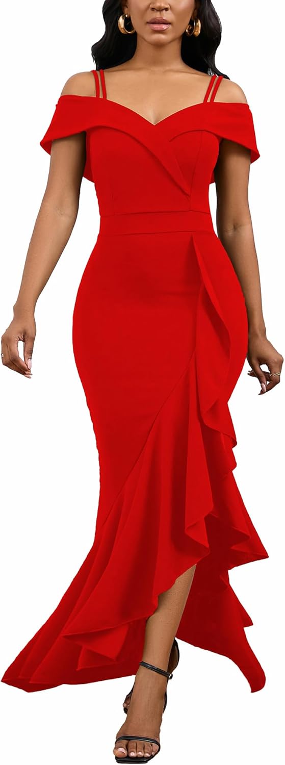 Elegant Formal Dress for Women - Sleeveless Wedding Guest Attire
