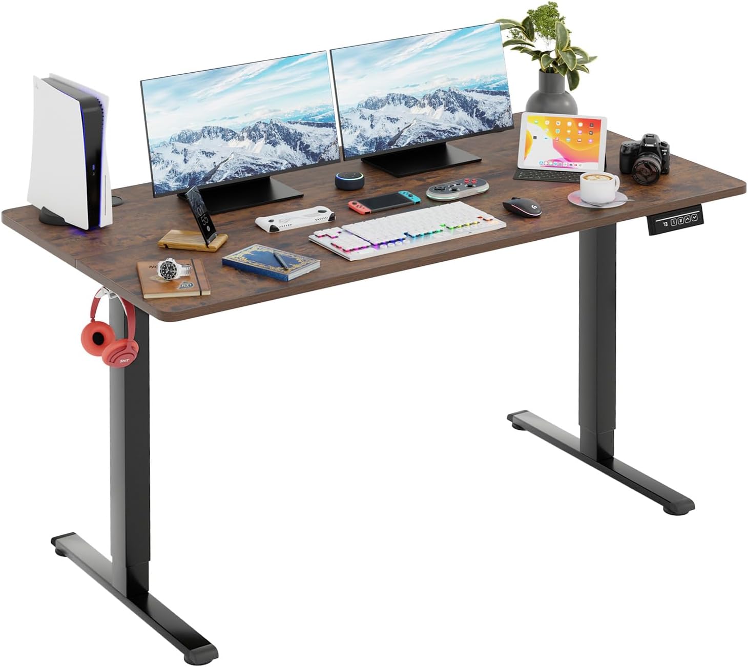 Adjustable Electric Standing Desk for Spacious Home Office
