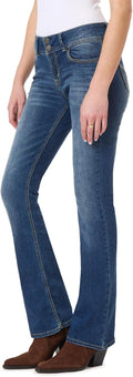 WallFlower Luscious Curvy Bootcut Jeans for Women - Flattering up