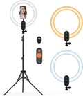 12 in Ring Light with Stand Rechargeable Battery - Portable Lighting