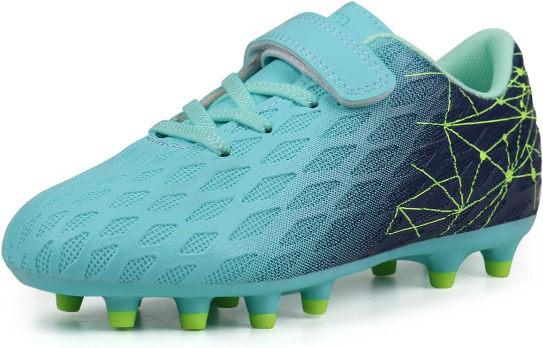 brooman Kids Firm Ground Soccer Cleats for Boys and Girls