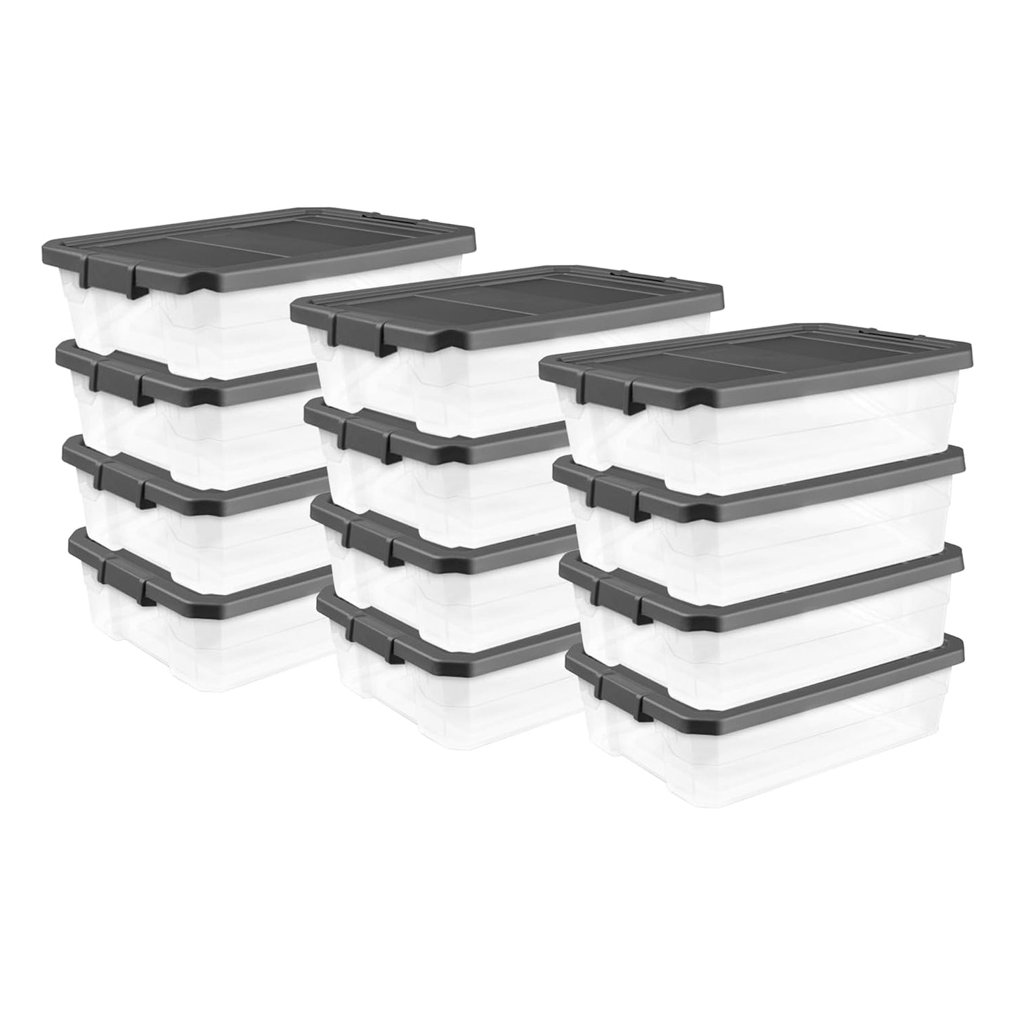Modular Stacker Box 12-Pack for Durable Storage Solutions