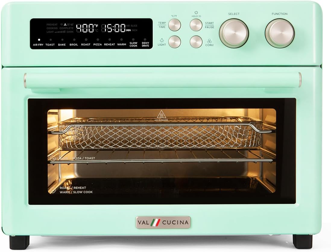VAL CUCINA Retro Style Infrared Heating Air Fryer Toaster Oven