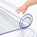 Clear Vinyl Table Pad 36x60 in Upgraded 1.5mm Thick - Heat Resistant