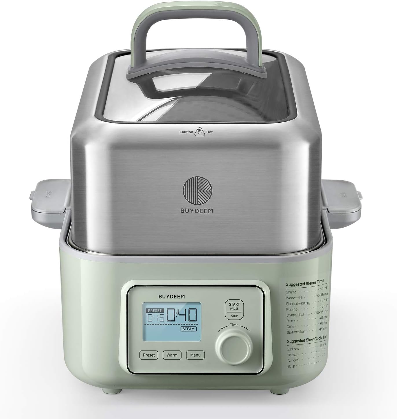 BUYDEEM G553 5-Quart Electric Food Steamer for Healthy Cooking