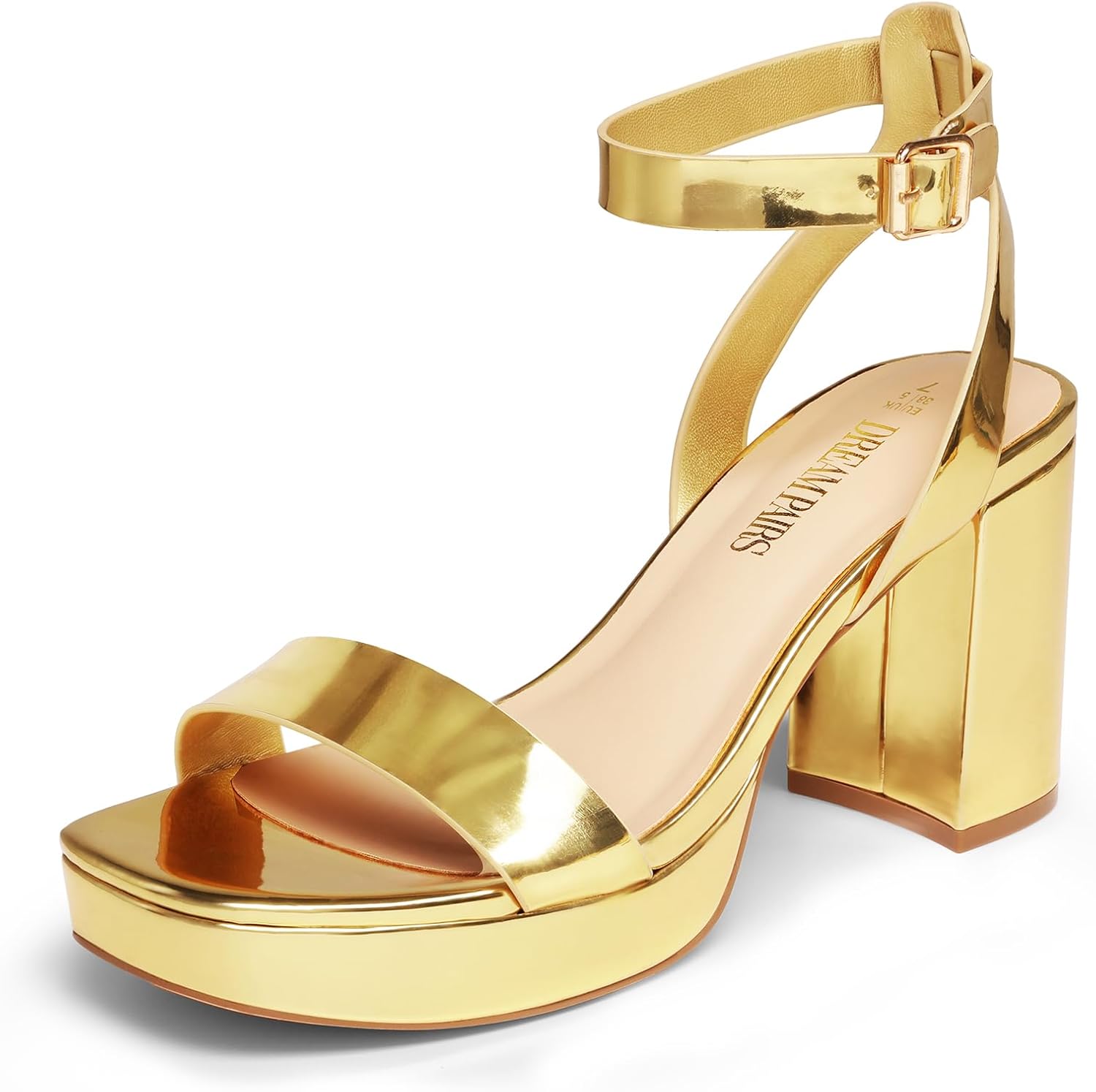 DREAM PAIRS Platform Heels for Women - Stylish Open Toe Design
