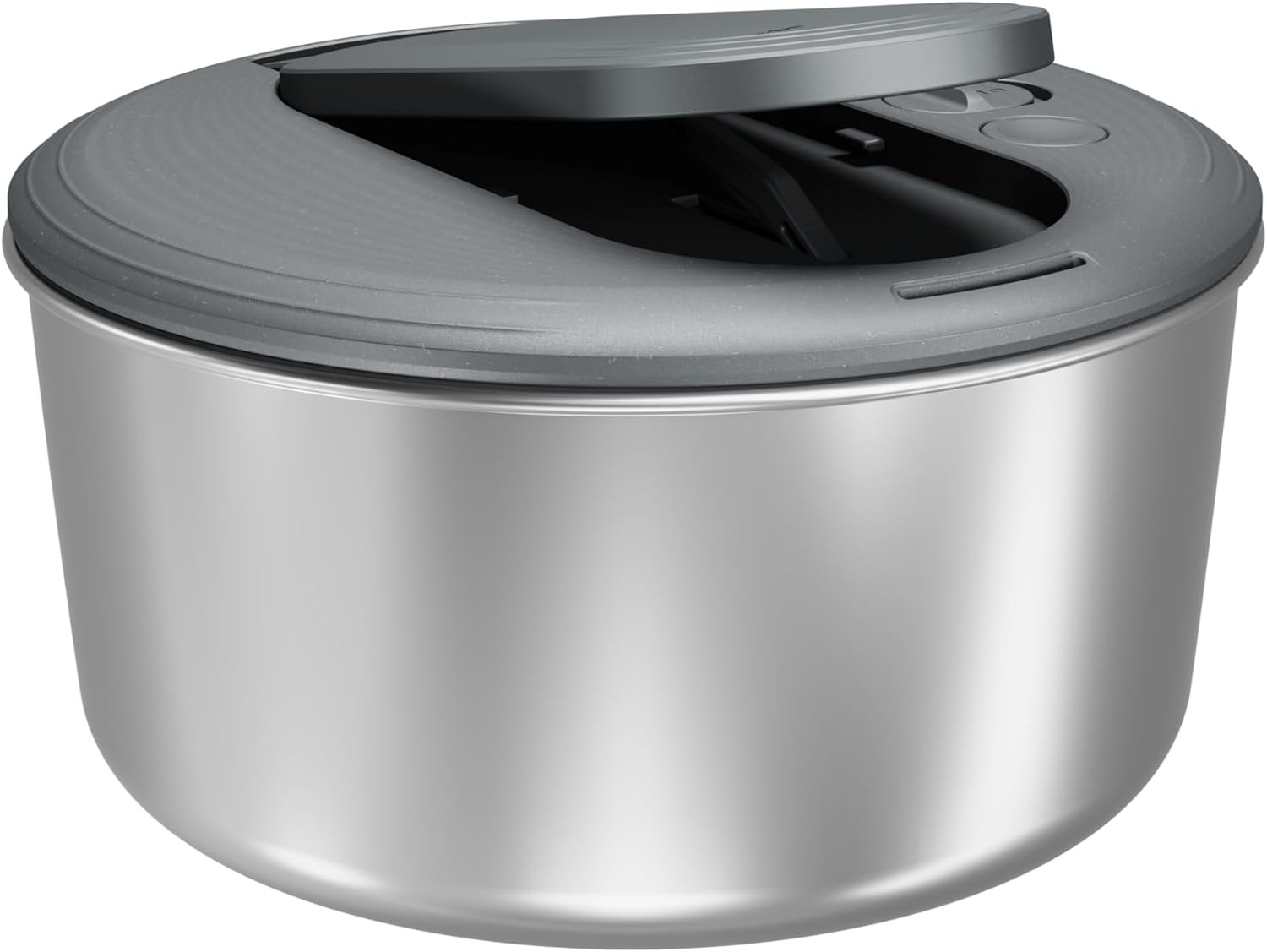 Zyliss Swift Dry Stainless Steel Salad Spinner for Quick Prep