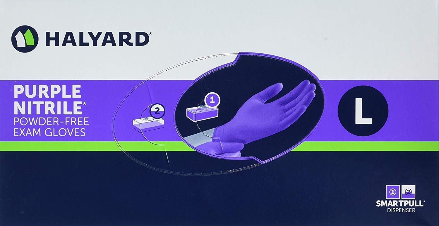 Halyard Health PURPLE NITRILE EXAM GLOVES for Superior Protection