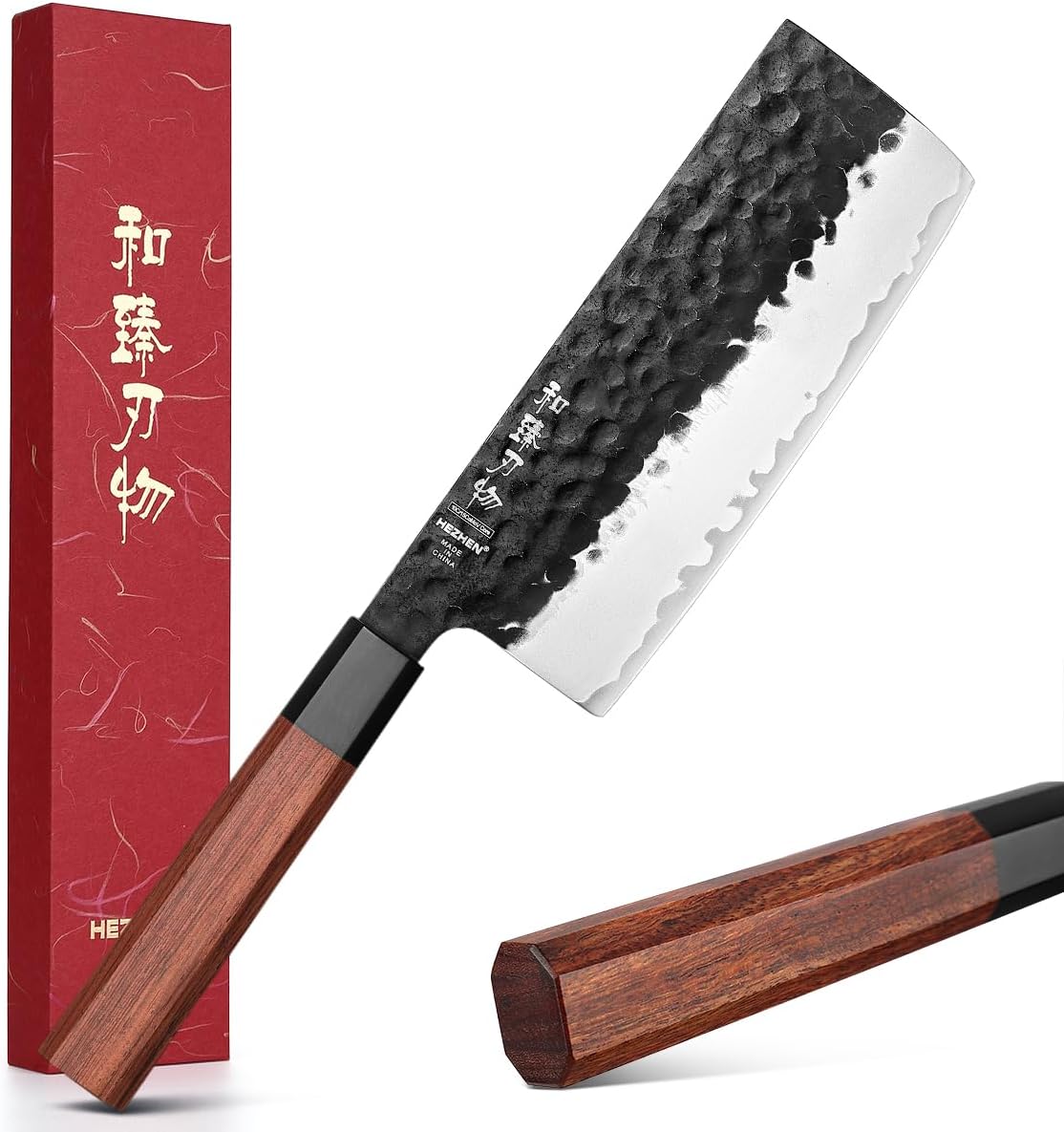 HEZHEN 6.9 inch Nakiri Knife with Razor Sharp Kitchen Blade