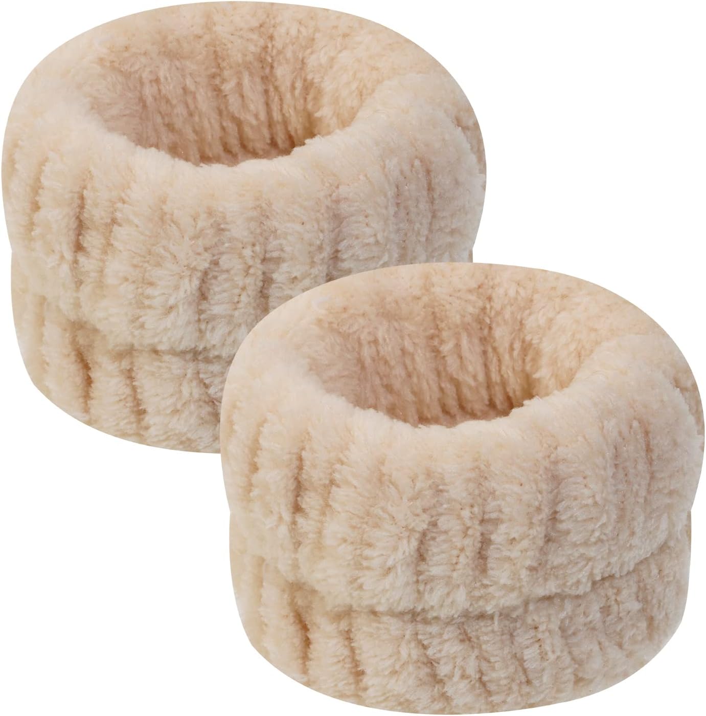 Spill-Proof Microfiber Wristband Set - Beige