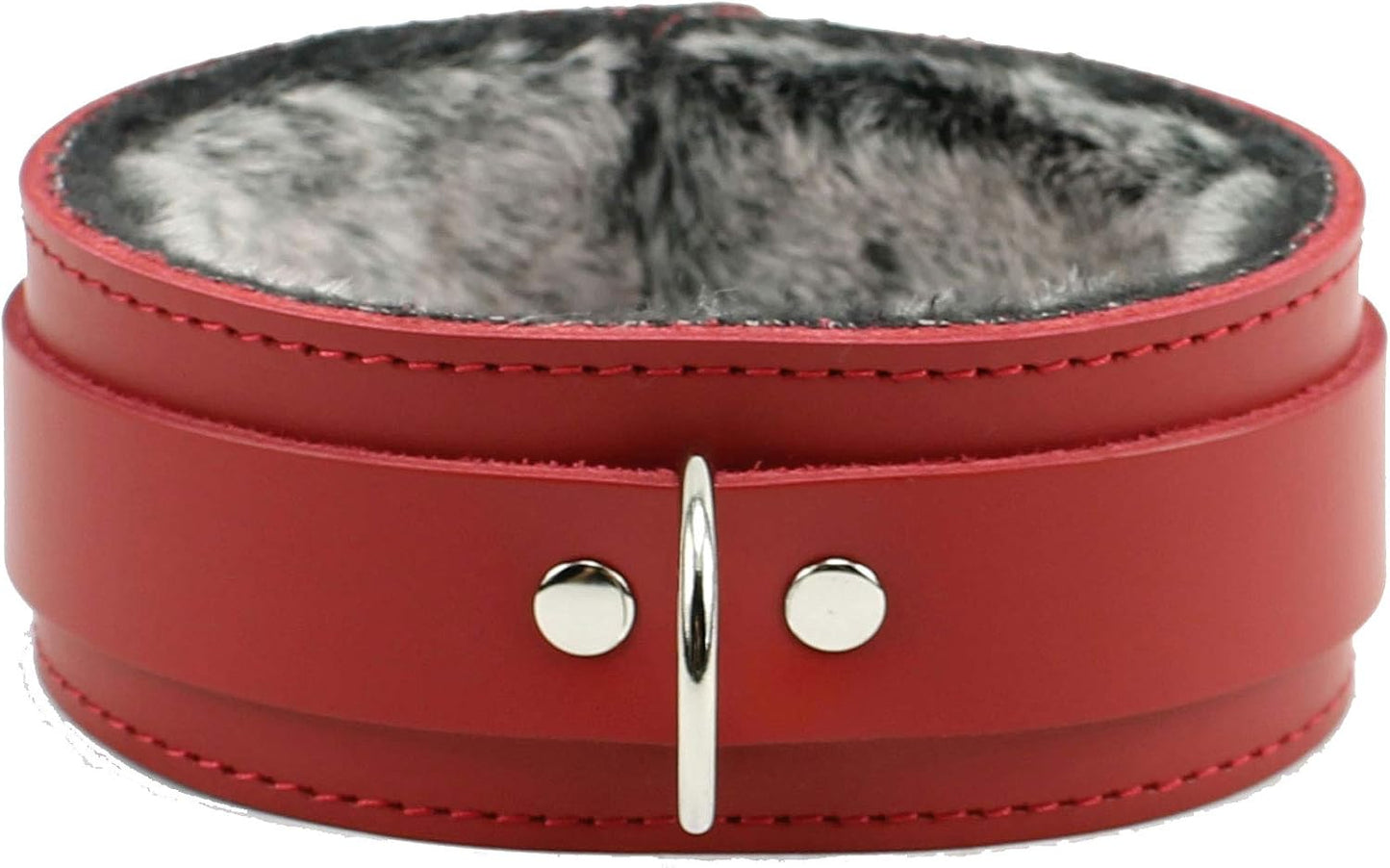Arcadia Collar Handmade Premium Latigo Leather Fur Collar