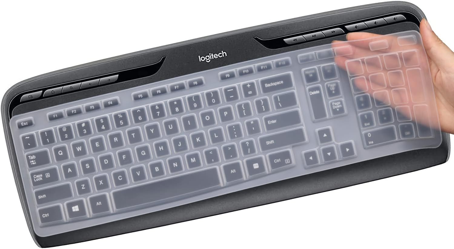 Clear Silicone Keyboard Cover for Logitech MK320 - MUBUY-GOL