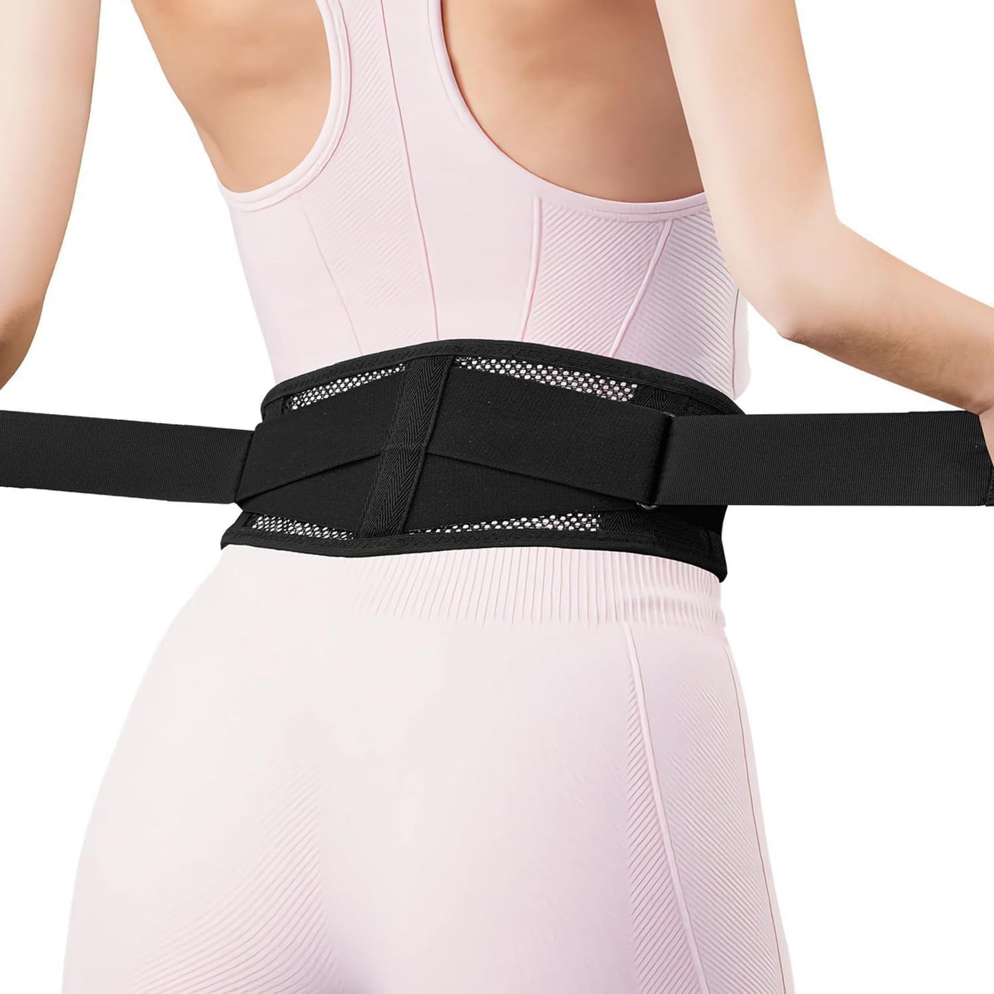 Slim & Narrow Back Brace for Lower Back Pain Relief and Support