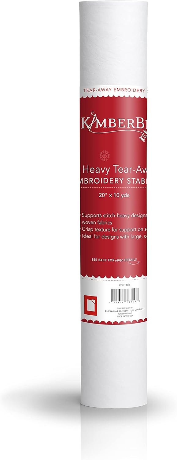 Kimberbell Heavy Weight Tear Away Stabilizer for Embroidery