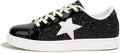 Women's Star Glitter Fashion Sneakers - Comfortable Cushioned Walkers