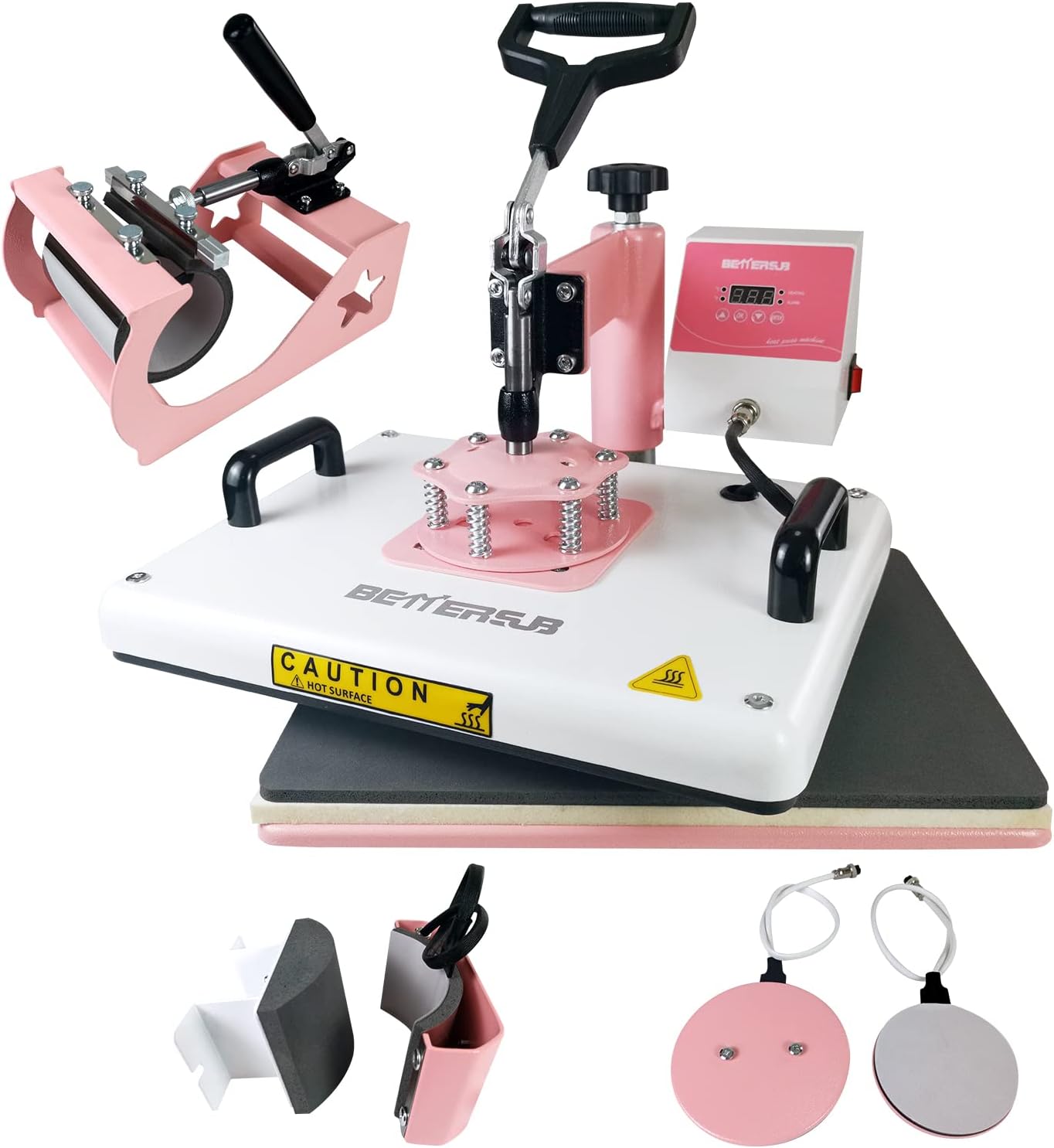 BetterSub 5 in 1 Heat Press Machine for T-Shirt and More