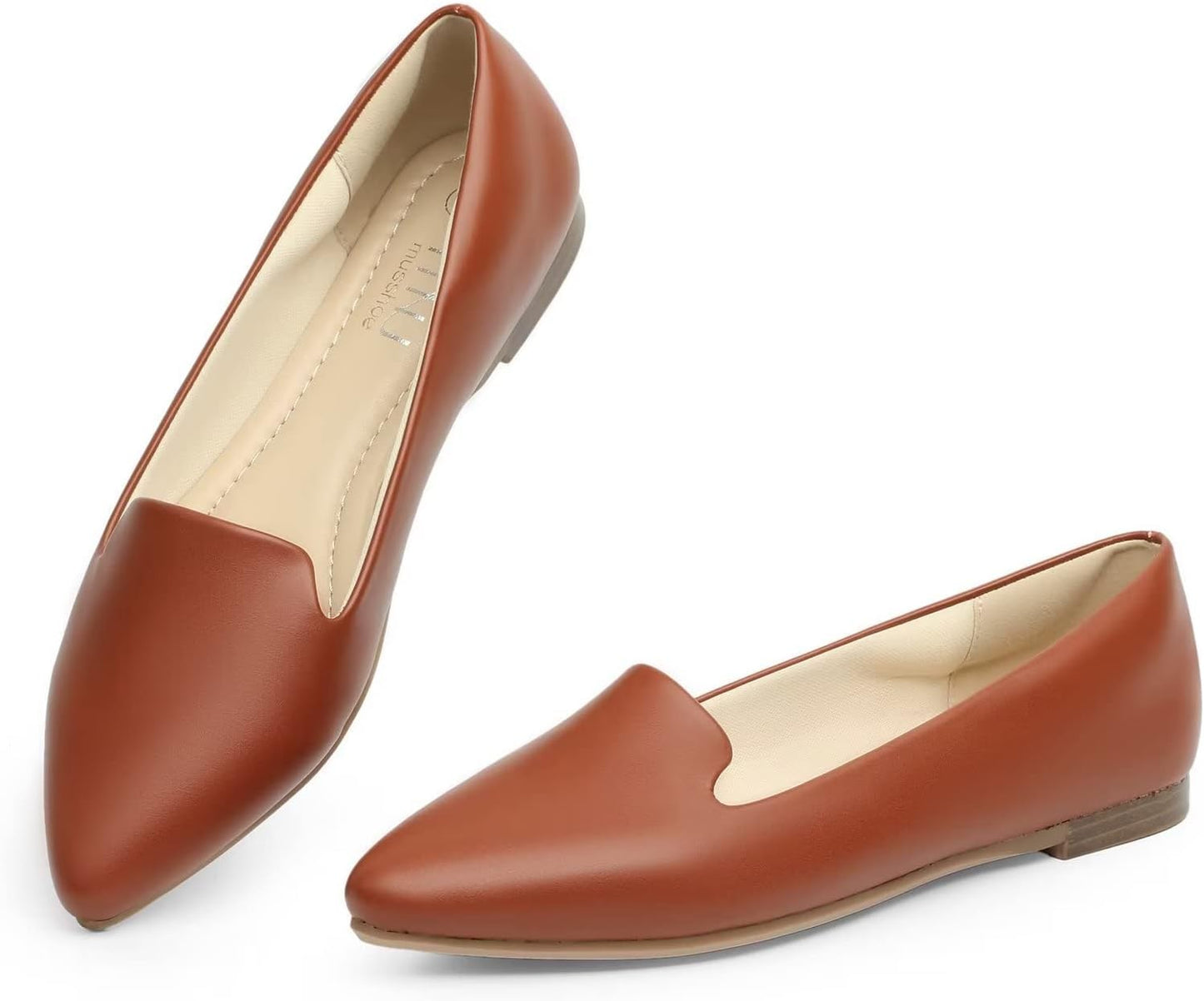 MUSSHOE Flat Shoes Women Comfortable Slip on Stylish Flats