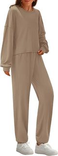 PRETTYGARDEN Womens Two Piece Lounge Sets - Soft Stretch Fall Outfit