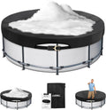 12FT Round Pool Cover with Ratchet Strap Tightener - Winter Durable