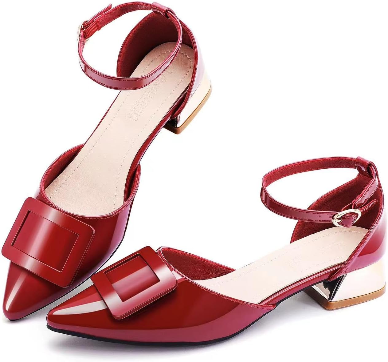 Stylish Women's Pumps Shoes with Pointed Toe and Low Heels
