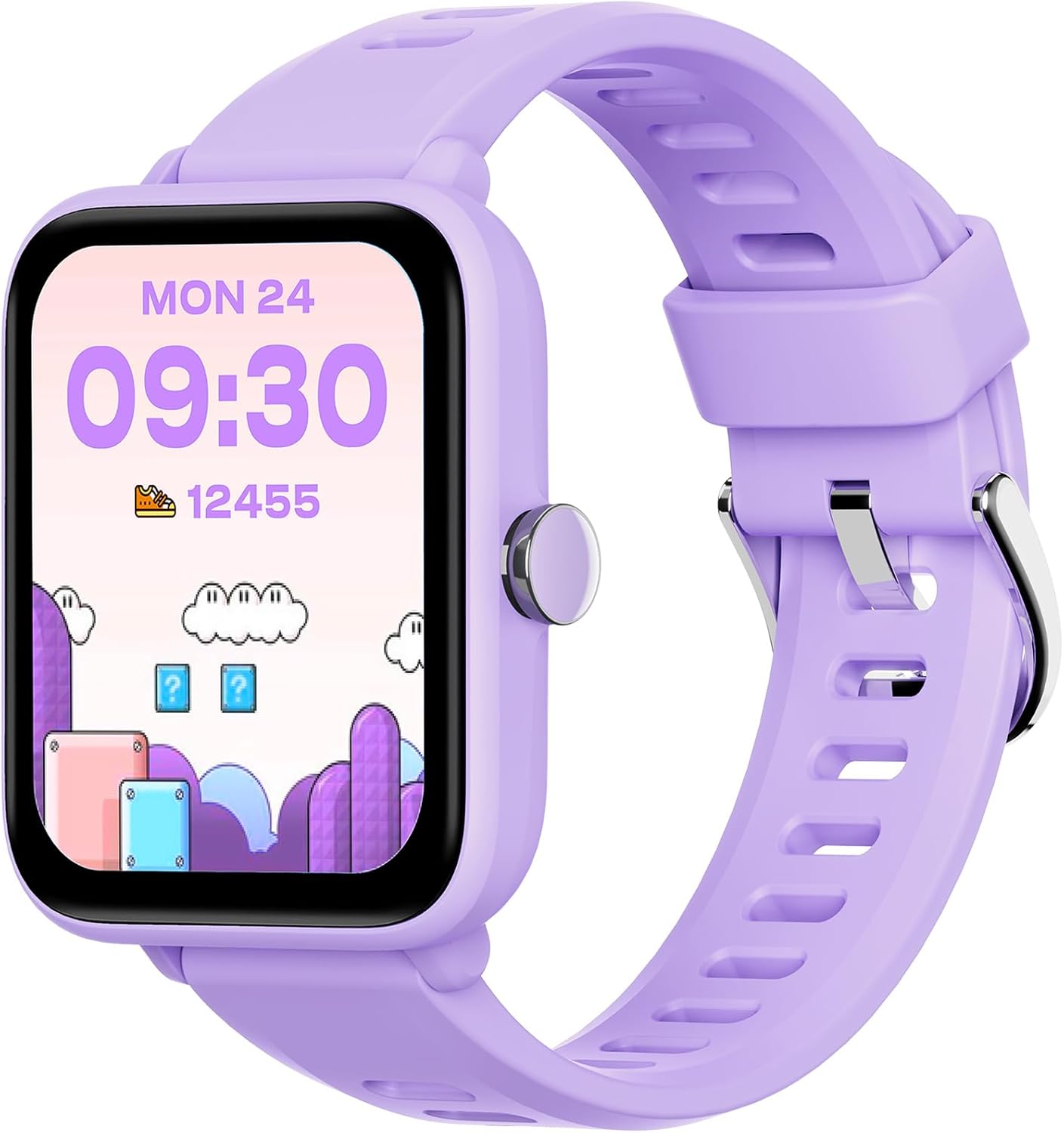 BIGGERFIVE Smart Kids Watch: Fitness Tracker with Heart Rate, 5ATM Waterproof, Puzzle Games