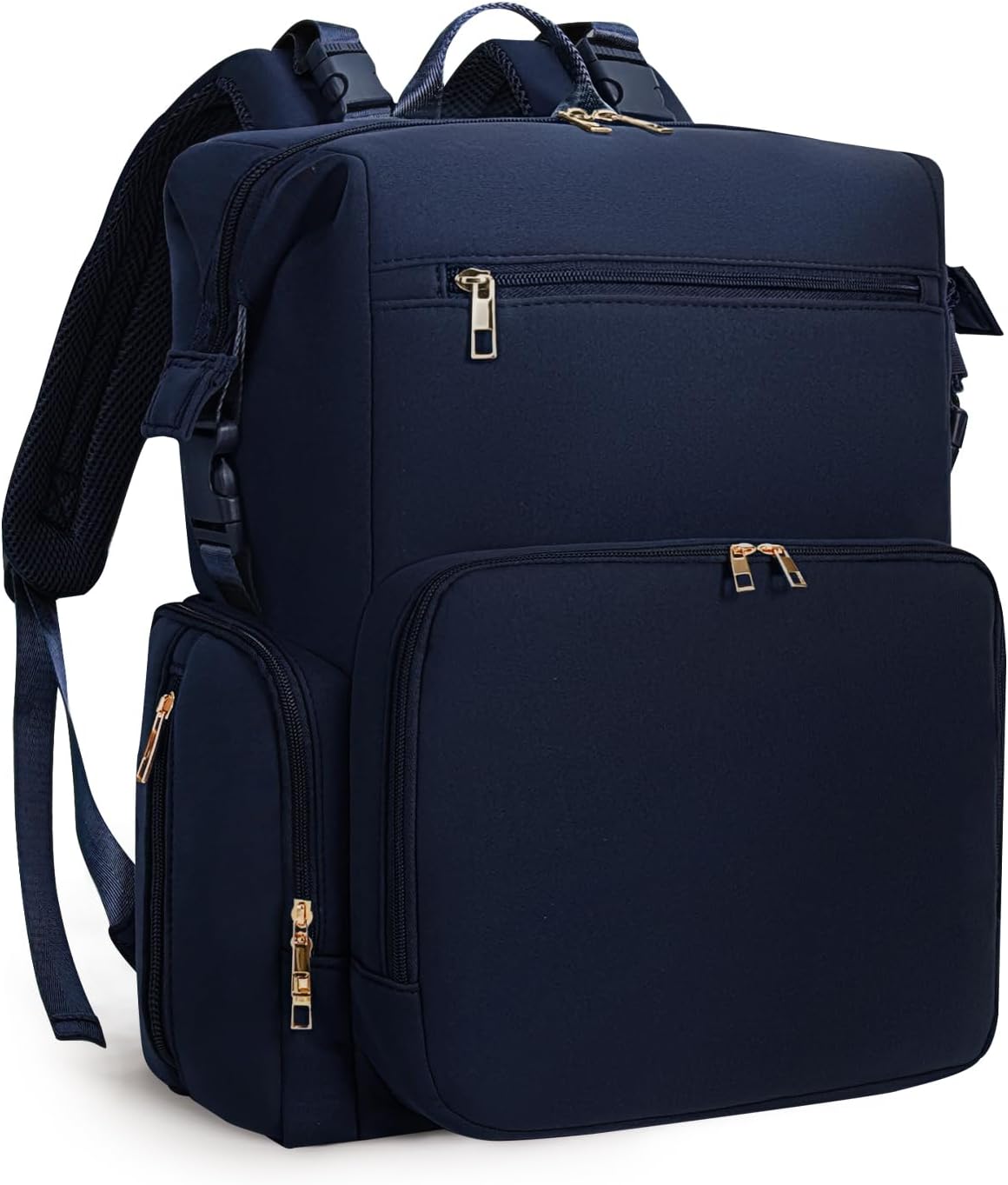 CEI-CEI Neoprene Diaper Backpack - Insulated Pockets, Stylish Convenience (Dark Blue)
